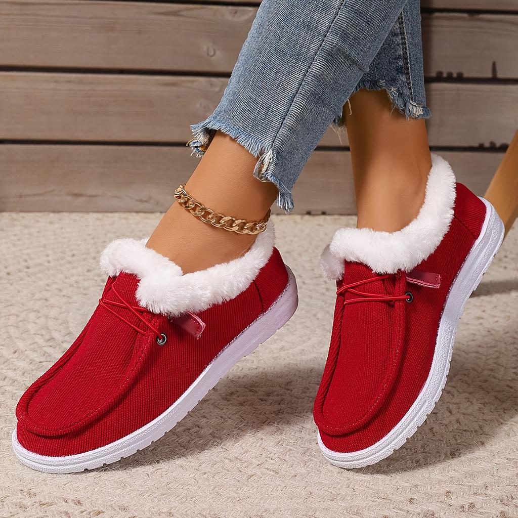 Fashion 2025 Women Casual Shoes Big Size Cotton Shoes Woman Thick Bottom Comfortable Snow Boots Female Thickened Fluff Sneakers Women