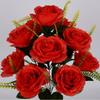 12 Heads Valentine's Day Flowers Mini Crystal Grass Bouquet Real Happy Silk Flower  Home Decorative