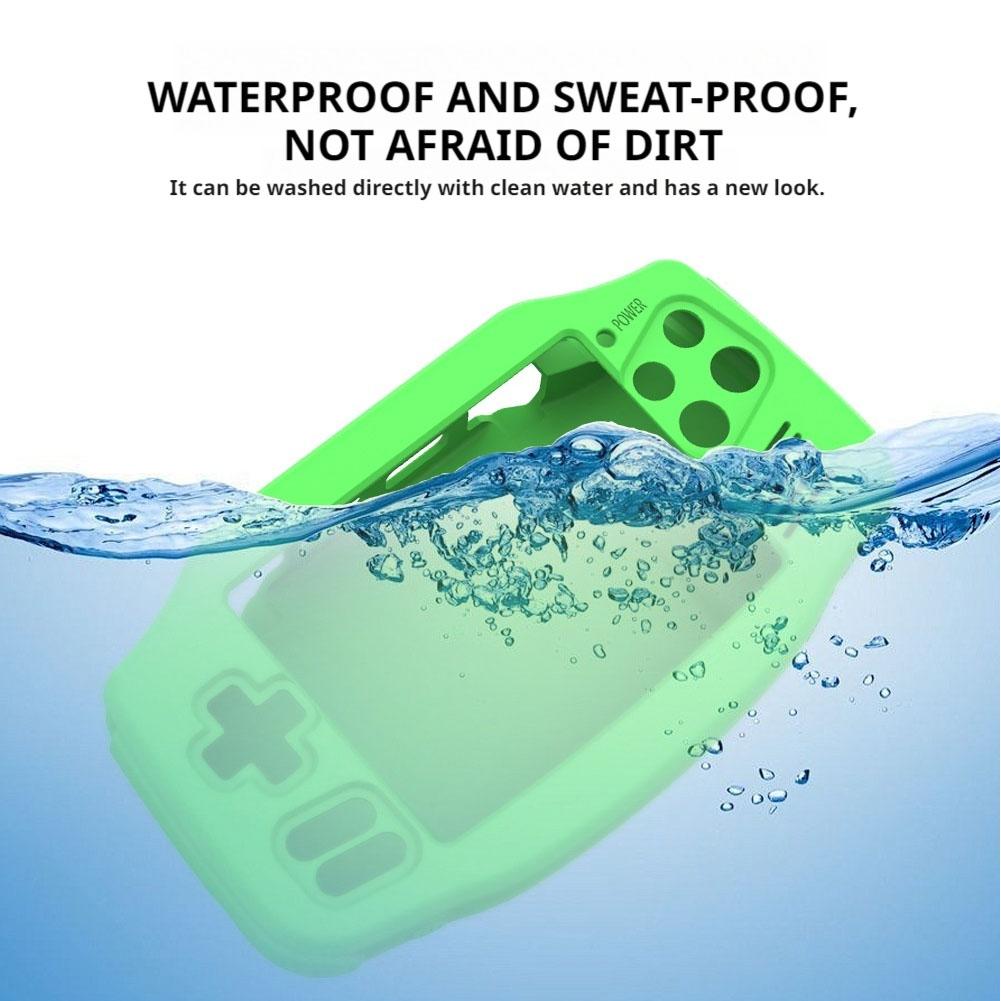 Silicone Protective Case For ANBERNIC RG34XX Game Console Case Drop Protection Simple Solid Color Protective Sleeve With Lanyard