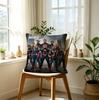 Throw Pillow Cushion Accent Pillow Includes Pillow Core 18.18 Inch Super Hero Team Print Soft Fabric For Sofa Bedroom Car