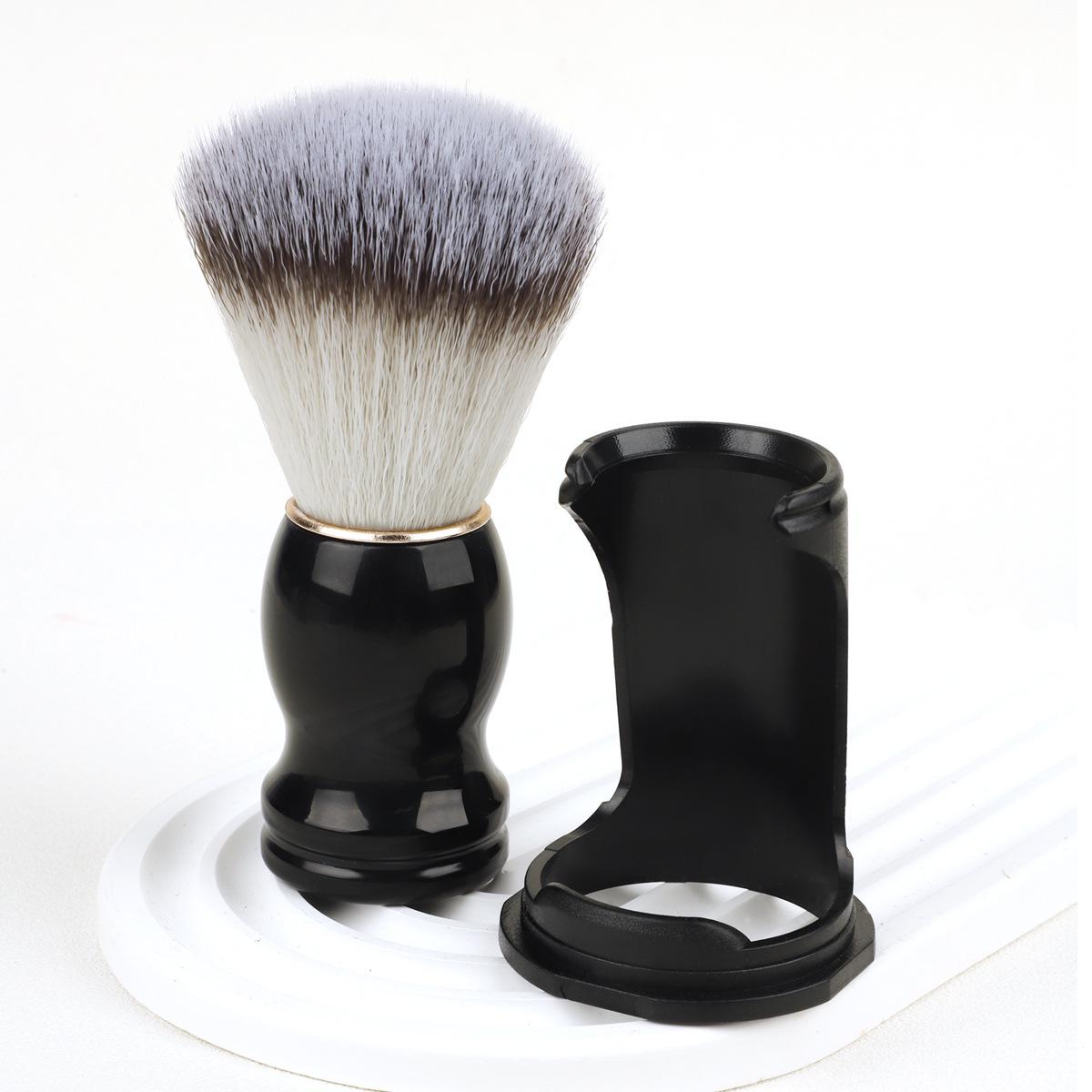 

Мужская кисть для лица с мягкой щетиной - Классическая ручная кисть для бритья и намыливания для мыла или крема для бритья и ухода за бородой.