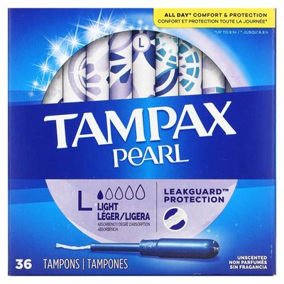 Pearl, light, ohne Duft, 36 Tampons