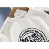Boy's Cartoon Pure Cotton Hoodie T-shirt for Spring and Autumn New Style, Loose and Versatile Casual Top for Children, Medium and Large Size
