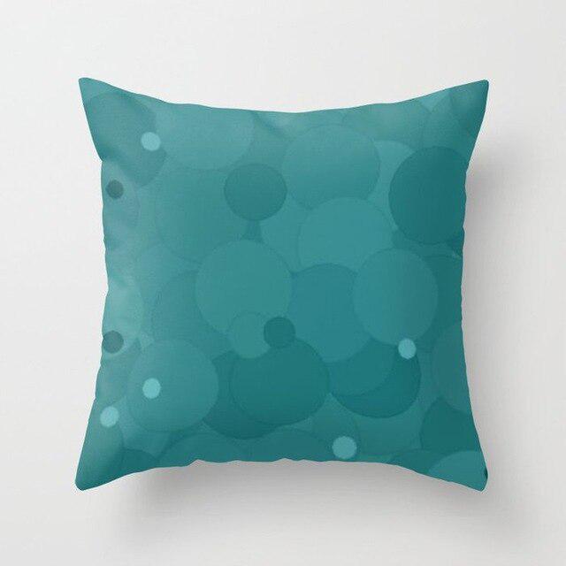 teal blue pillows