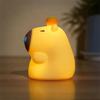1-4PCS Kapybara Pat Night Light Cute Soft Silicone Lamp Rechargeable Bedroom Bedside Decorative Light for Kids Christmas Gift