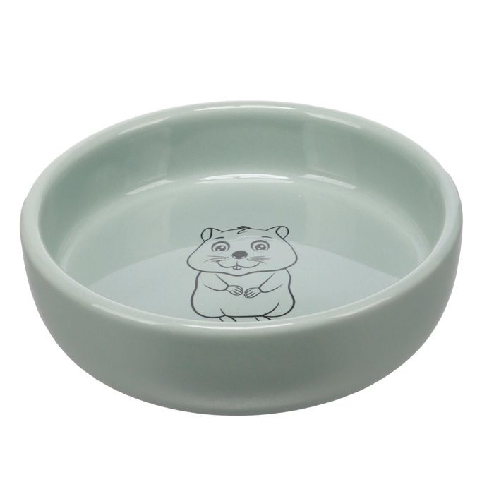 Gamelle nourriture et eau hamster Snufy vert menthe