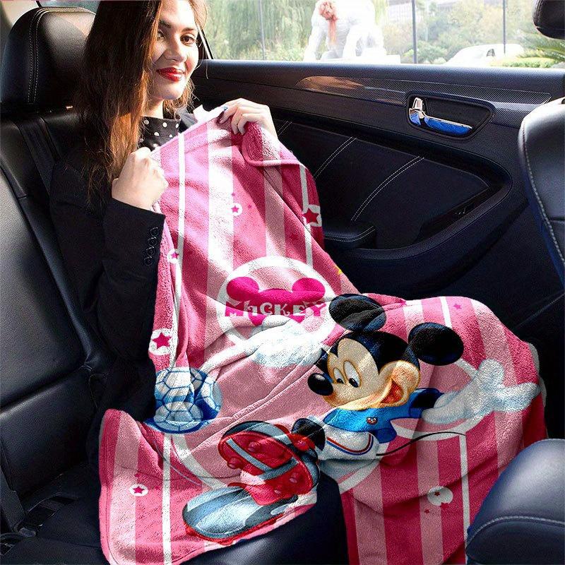Mickey und Minnie Cartoon-Decke, Kurzer Plüsch Niedliche Warme Decke, Wohnzimmer Heimdekoration Sofa Vier Jahreszeiten Reise