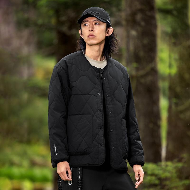 Li Ning CF Waterproof Warm Cotton Jacket Unisex Jacket Black AJMU133-3