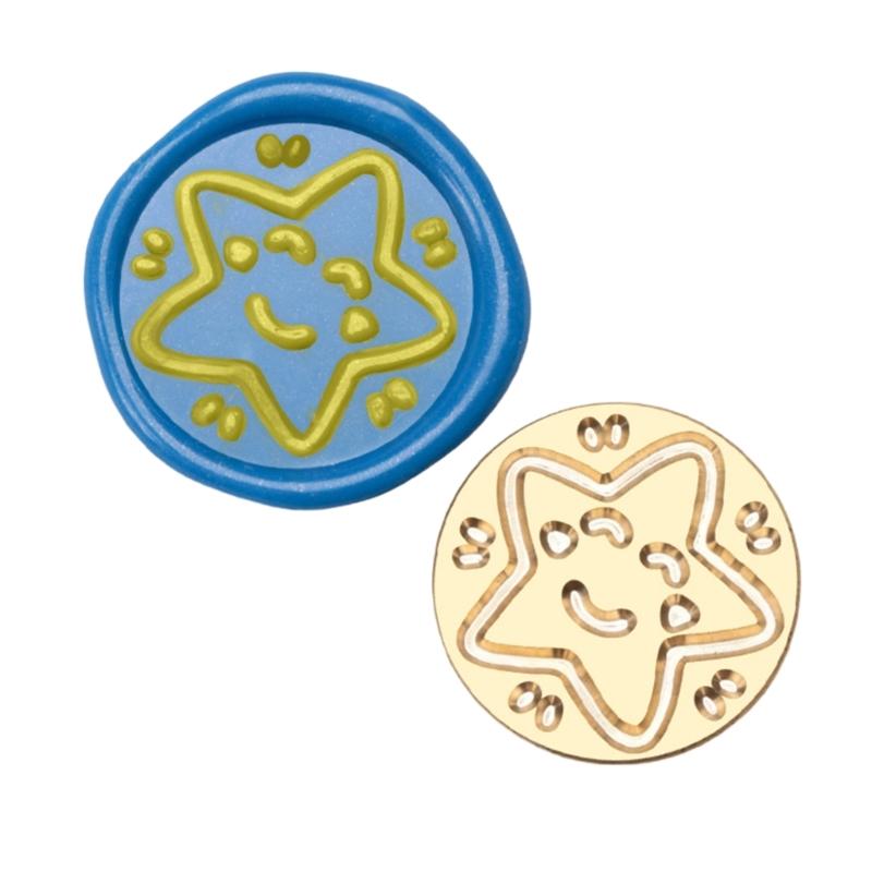 10Pcs Embossed Seal Stamp Head Scrapbooking Stamp Head for Appreciation Card Invitations Envelope Embellishment