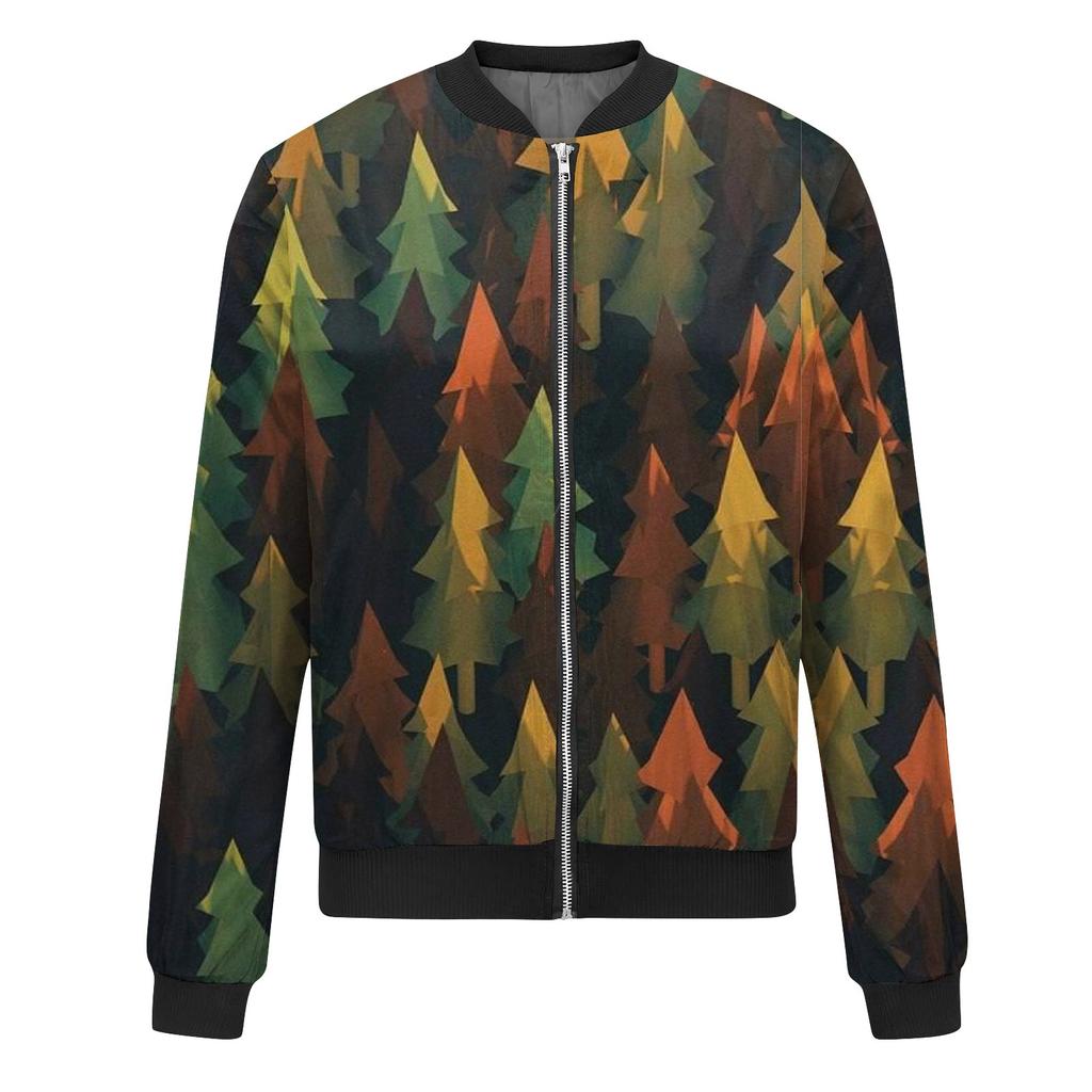 Jacken für Damen, langärmelig, leicht, mit Reißverschluss, kurzärmelig, bedruckt, lässige Steppjacken mit Taschen