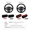 Premium Fur Steering Wheel Cover Universal Car Steering Wheel Braid Cover with Needles and Thread Anti Slip Interior Protector