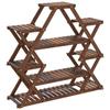 VidaXL Support à fleurs 110x25x105 cm bois massif de sapin 362877