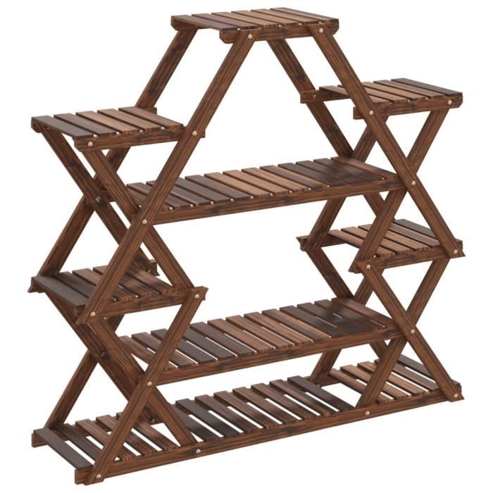 VidaXL Support à fleurs 110x25x105 cm bois massif de sapin 362877