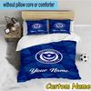 Custom Name Portsmouth Football Club Bedding Set 3PCS Duvet Cover Closure Includes 1 Duvet Cover & 2 Pillowcases for All Seasons Bedroom Decor