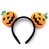 Kids Halloween Pumpkin Party Headwear Hair Hoop Soft Fluffy Fabric Headband DIY Decoration