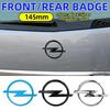 145mm 3D ABS Czarny/Srebrny Grill Przedni Samochodu Emblemat Maski Hood Odznaka Tylnej Klapy Bagażnika Naklejka Logo Do Astra Insignia Corsa Zafira