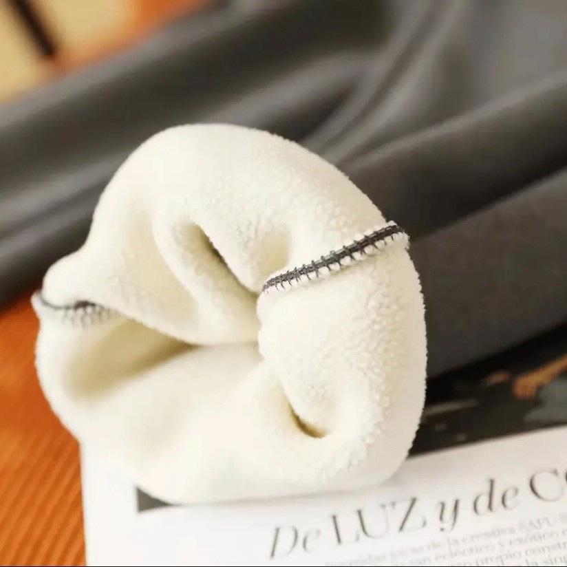 Women Thick Pants Winter Ankle Tied with Pockets Plush Liner Sport Pants Sweatpants Trousers