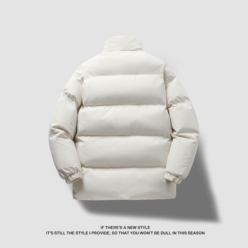 Men's Thickened Cotton Puffer Jacket: Cold-Resistant, Casual, Versatile, and Fashionable Coat.