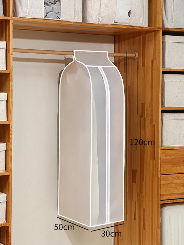 Clothes Dust Cover Dustproof Garment Cloth Storage Waterproof Suit Coat Protector Storage Bag Hanging Organizer for Wardrobe
