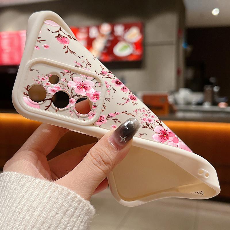Pink Flower Soft TPU Case For Samsung Galaxy S26 S25 S24 S23 S22 Ultra S23 S25 FE A57 A17 A56 A55 A15 A16 A36 A37 5G Back Cover
