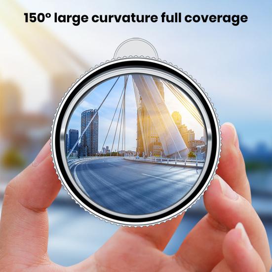 1 Pair Car Blind Spot Mirror Round Suction Cup 360 Rotatable Super Clear Glass SUV Truck Auto Wide Angle Rearview