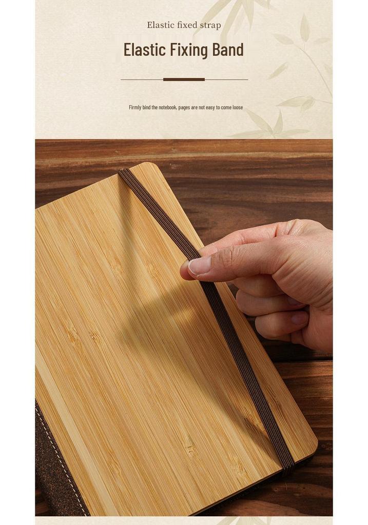 Eco-friendly Bamboo Notebook & Anti-spill Coffee Cup Gift Set