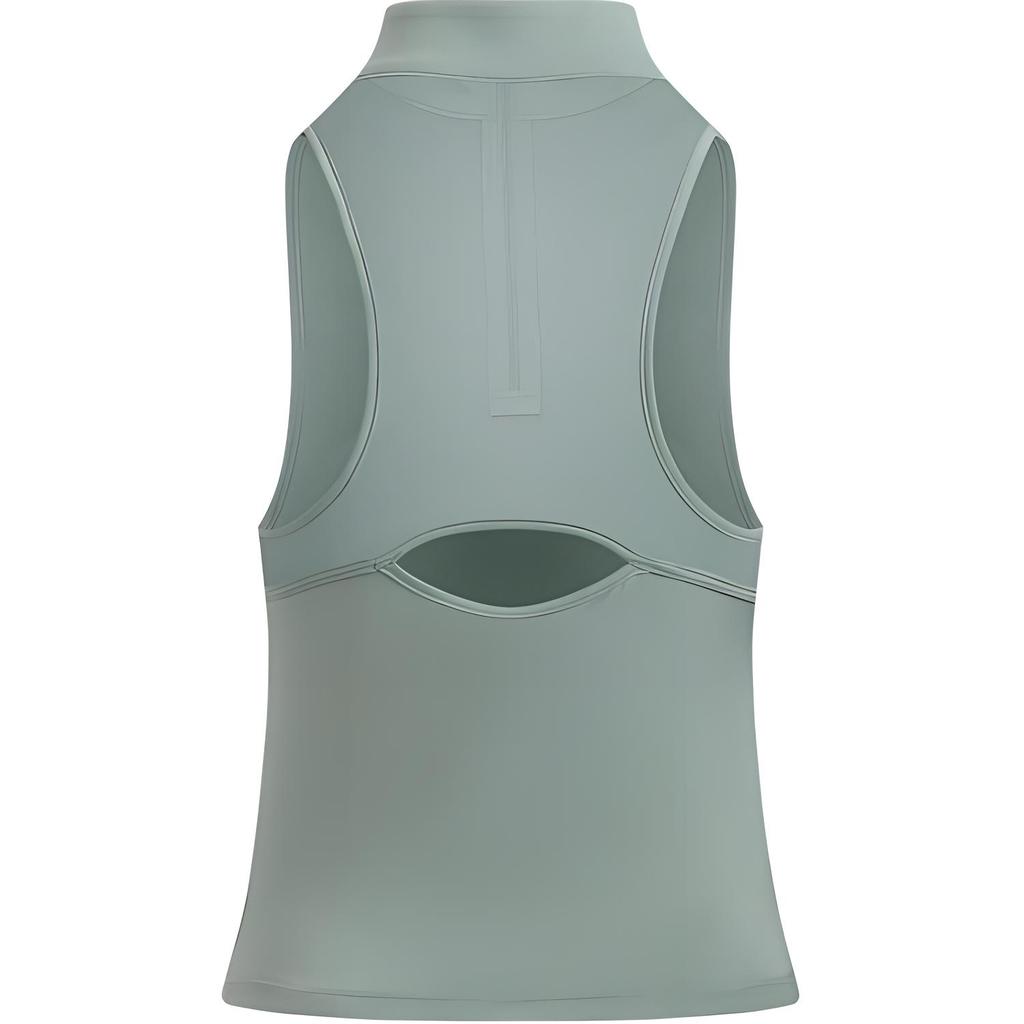 Under Armour Vanish Elite SS25 Breathable Slim Fit Fashion Solid Color Tank Top Women Tops Lime-Green 1389874-348