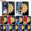 For Honor Magic V2 Case VER-AN1 Christmas Cute Clear Hard Plastic PC Back Cover For Huawei Honor Magic V2 5G Coques Cartoon Bags