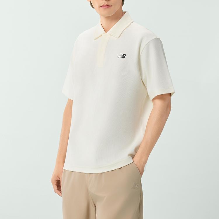New Balance SS25 Polo Shirt Men's White NFF29191-WT