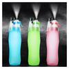 Portable Matte Spray Cooling Water Bottle With Leakproof Seal For Fitness And Sports Enthusiasts