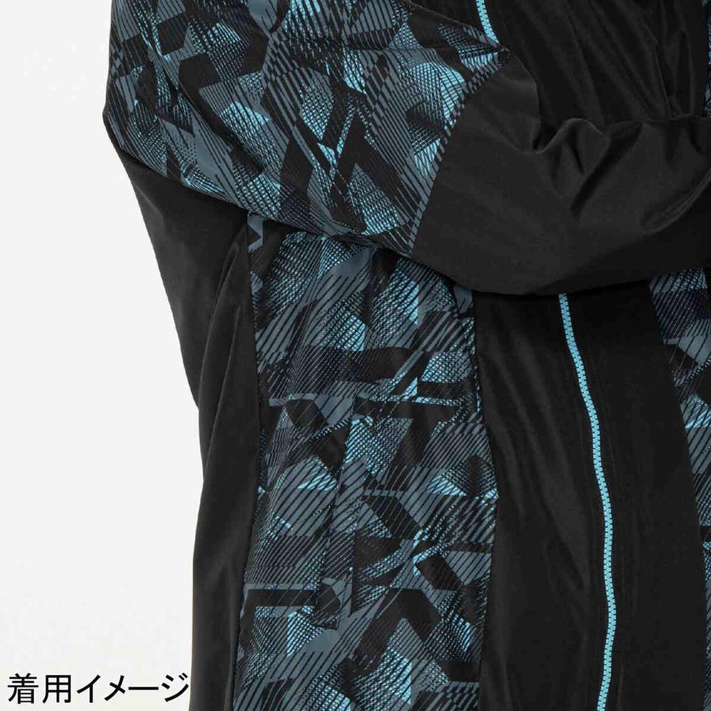 Breath Thermo Warmer Training River Size 32JEB740 N-XT Jacket, Moisture-Wicking, Heat-Generating, Water-Repellent, Windproof, Blue, L,