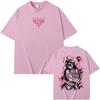 Anime Overlord Albedo Graphic Print Unisex Summer Casual Loose‑Fit Crew‑Neck Short‑Sleeve T‑Shirt Men's Fashion Vintage Comic Streetwear T‑Shirt
