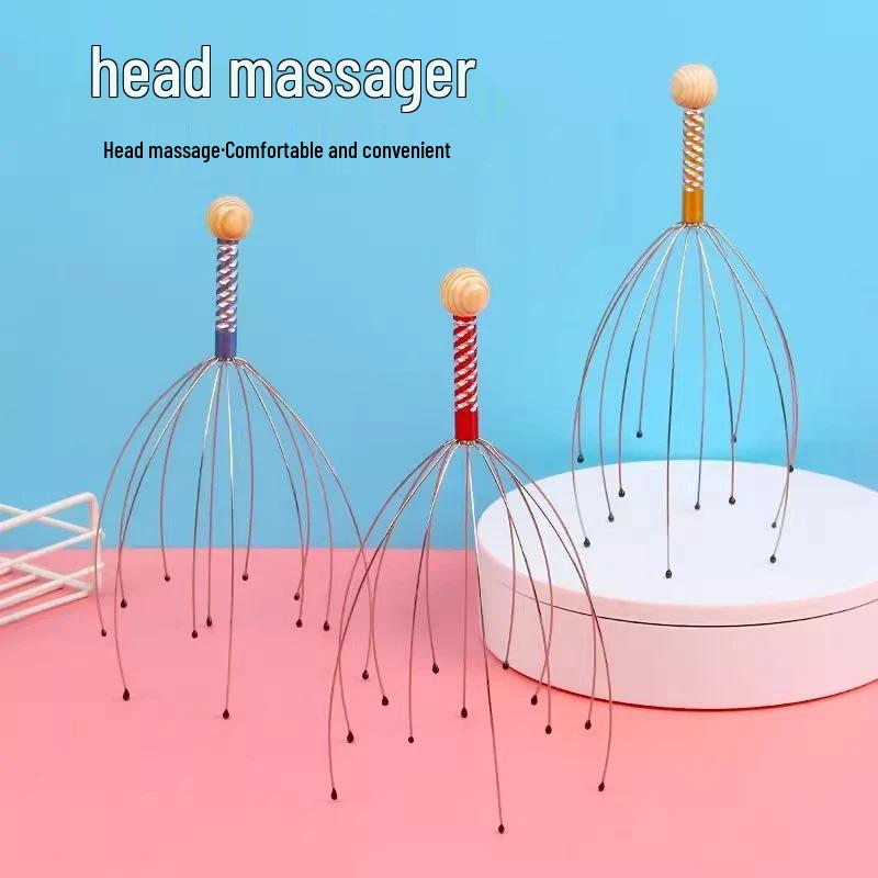 Octopus Head Massager: Five-Claw Scalp Scratcher for Itch Relief & Relaxation