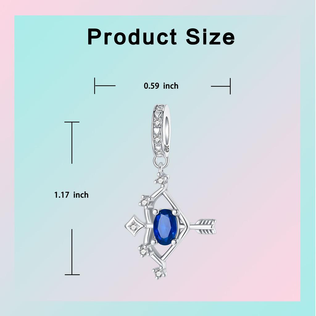 Genuine Copper Star Zodiac Signs 12 Constellation Pendant Piece Suitable For Authentic Bracelet Style For Woman Jewelry Creation Fashion Pendant