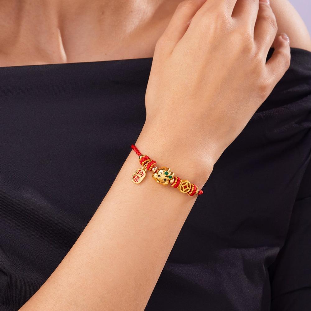 

Lucky Rope Snake Animal Bracelet Chinese Style Braided Hand Rope Snake Year Bracelet New Year Style E