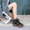 Women's Winter Chunky Platform Snow Boots Non-Slip Lace-Up Ankle Booties With Faux Fur Lining Walking Shoes Warm Plush Lined Short Boots for Women
