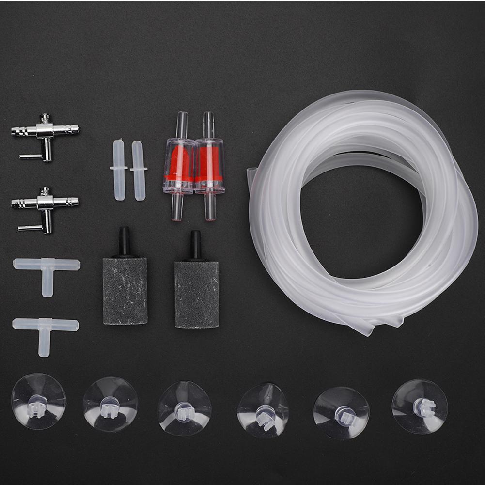 Aquarium Air Pump Fittings Fish Tank Oxygen Compressor Accessories 3 Way Straight Direct Link for 4mm PipeKit