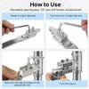 Durable Easy Out Stripped Screw Extractor Portable Multifunctional Faucet Angle Valve Broken Wire Extractor Plumbing Repair