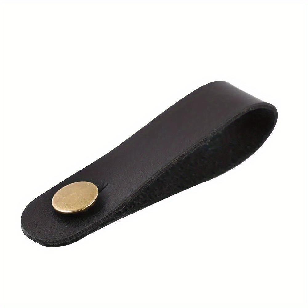 Guitar Neck Strap Guitar Strap Leather Head Belt Holder Headstock Strap Holder Button Lock with Metal Fastener Guitar Accessory