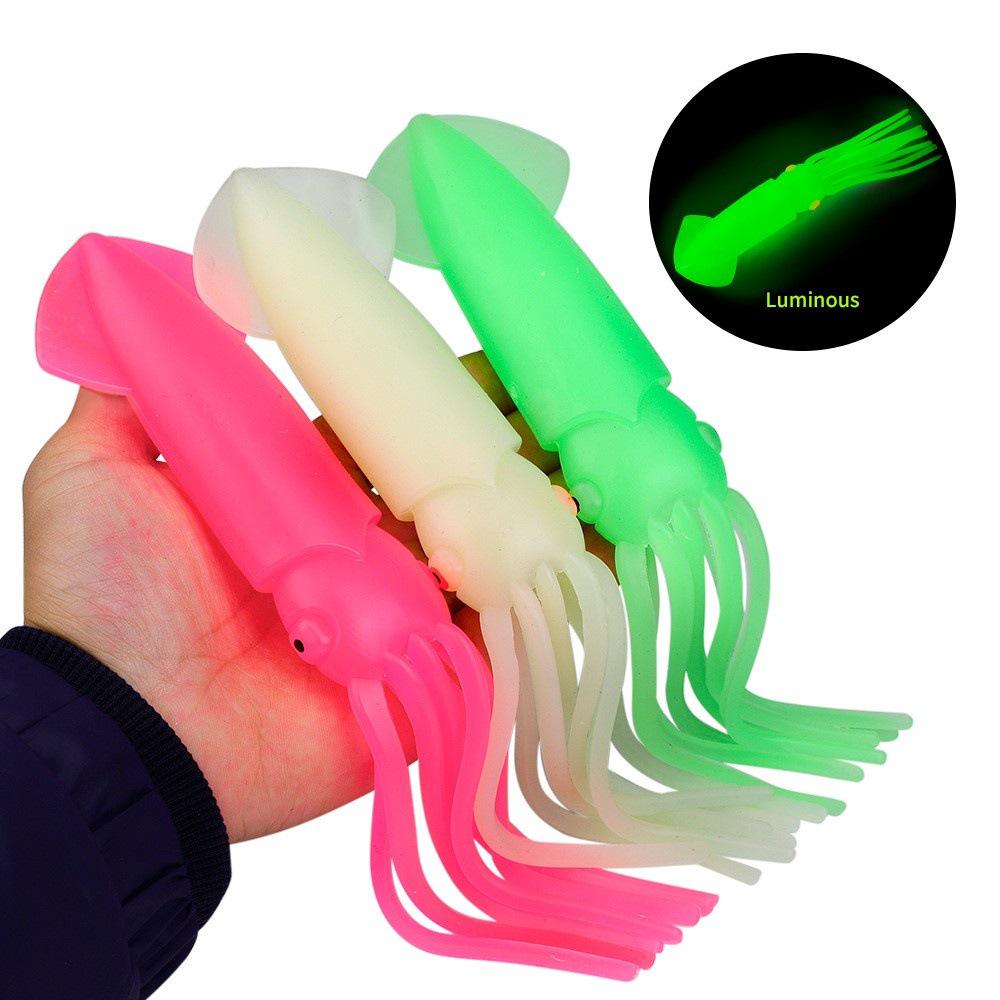 Bioluminescent Silicone Squid & Octopus Lure for Sea Fishing and Trolling