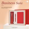 Business Gift Set with Notebook, Pen, and LocknLock Thermos
