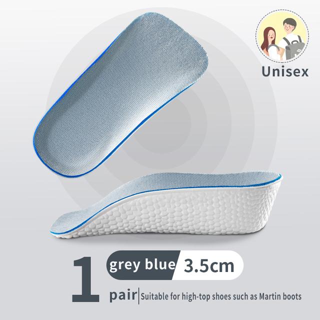 1,5/2,5/3,5 cm bågstöd höjhöjande innersula elastisk upphöjning herr- och daminnersulor