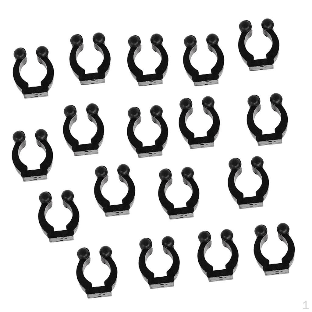 

18 Pieces Pool Cue Rack Clips - Plastic