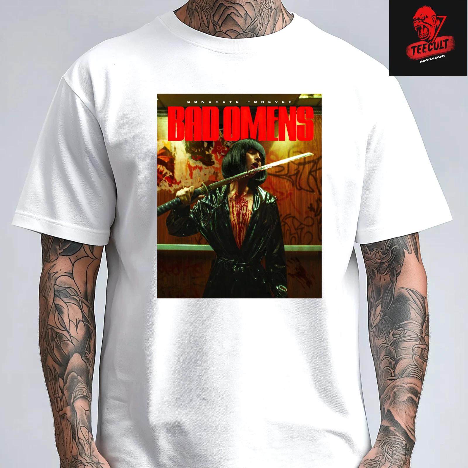 Men s and Women s T-shirts Bad Omens Concrete Forever Heavy Metal Rock Band Unisex Cotton S