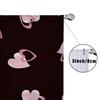 1PCS black pink heart-shaped gauze curtain   romantic and festive   universal gauze curtain for bedroom and living room