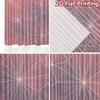 2D FLAT PRINTING 2pcs Curtains (Without Rod) Geometric Pink Design Ramadan holiday curtains Versatile Polyester Curtains Outdoor
