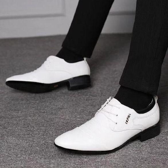 Leather Shoes Men's Business Casual Formal Wear British Men's Youth Leather Shoes
