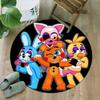 1pc Freddy Bear1 Print Round Carpet Chair Round Carpet Suitable for Bedroom Living Room Home Decorative Carpet