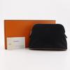 Hermes Bolide Pouch Mini Pouch Noir Cotton Women Used