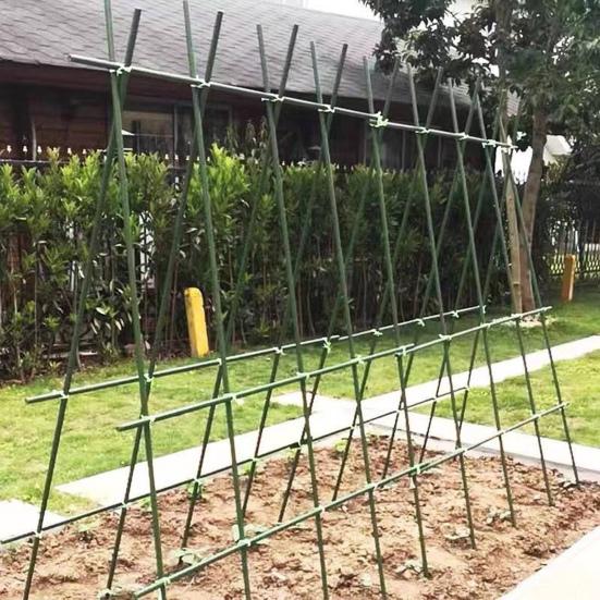 10 ks Tyčky k rostlinám Kovové s plastovým povrchem Podpůrné tyčky k rostlinám